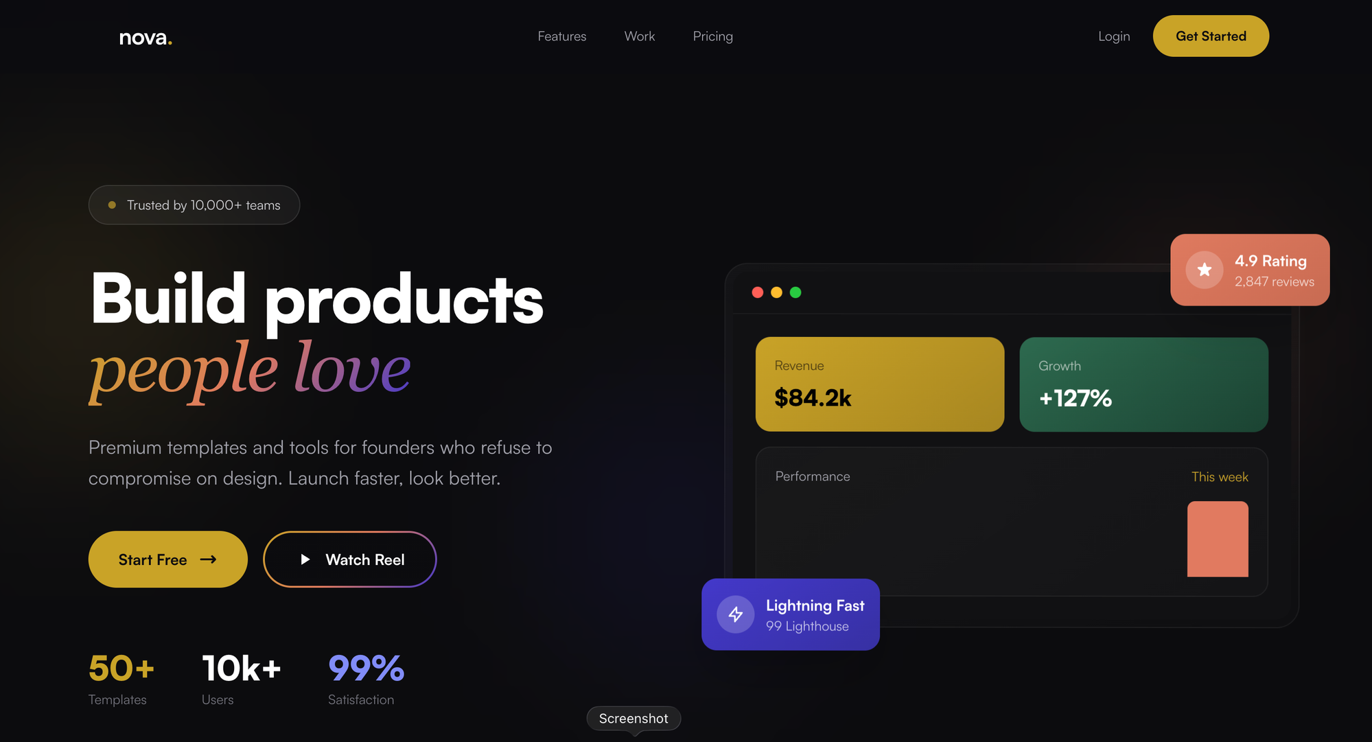 Nova Template Preview