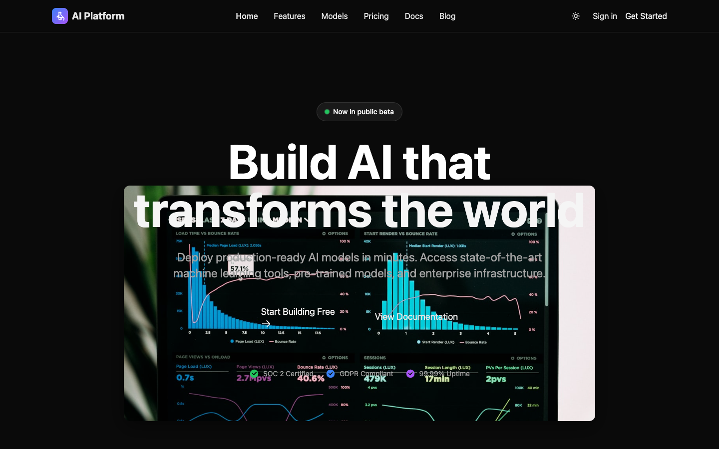 AI Platform Template Preview