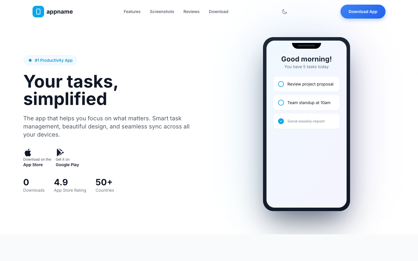 App Template Preview
