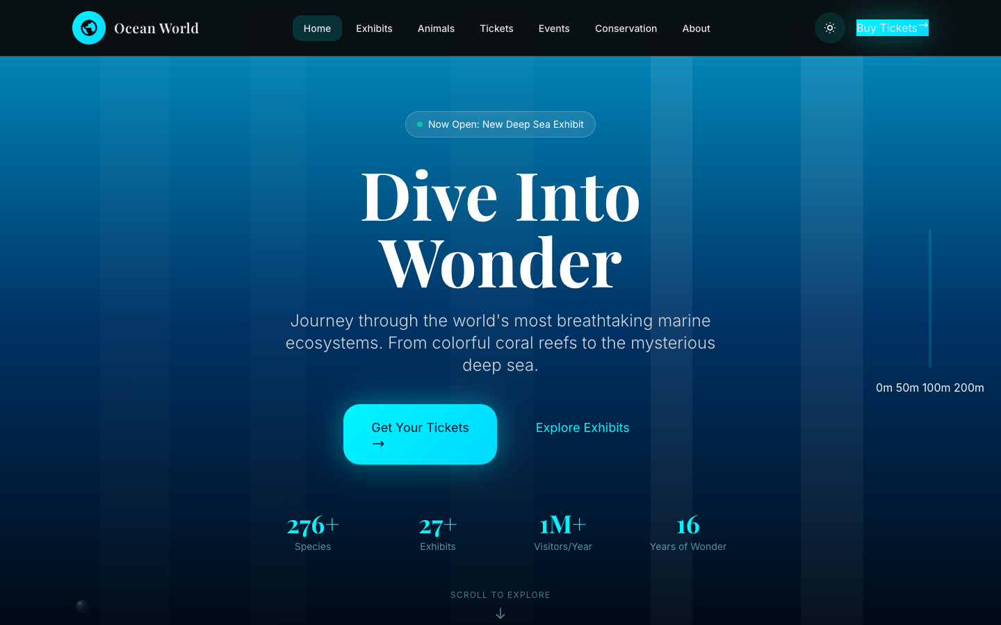 Aquarium Template Preview