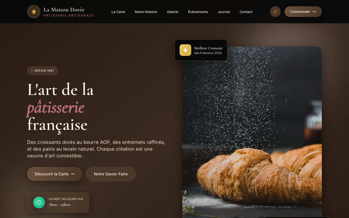 Bakery Template Preview