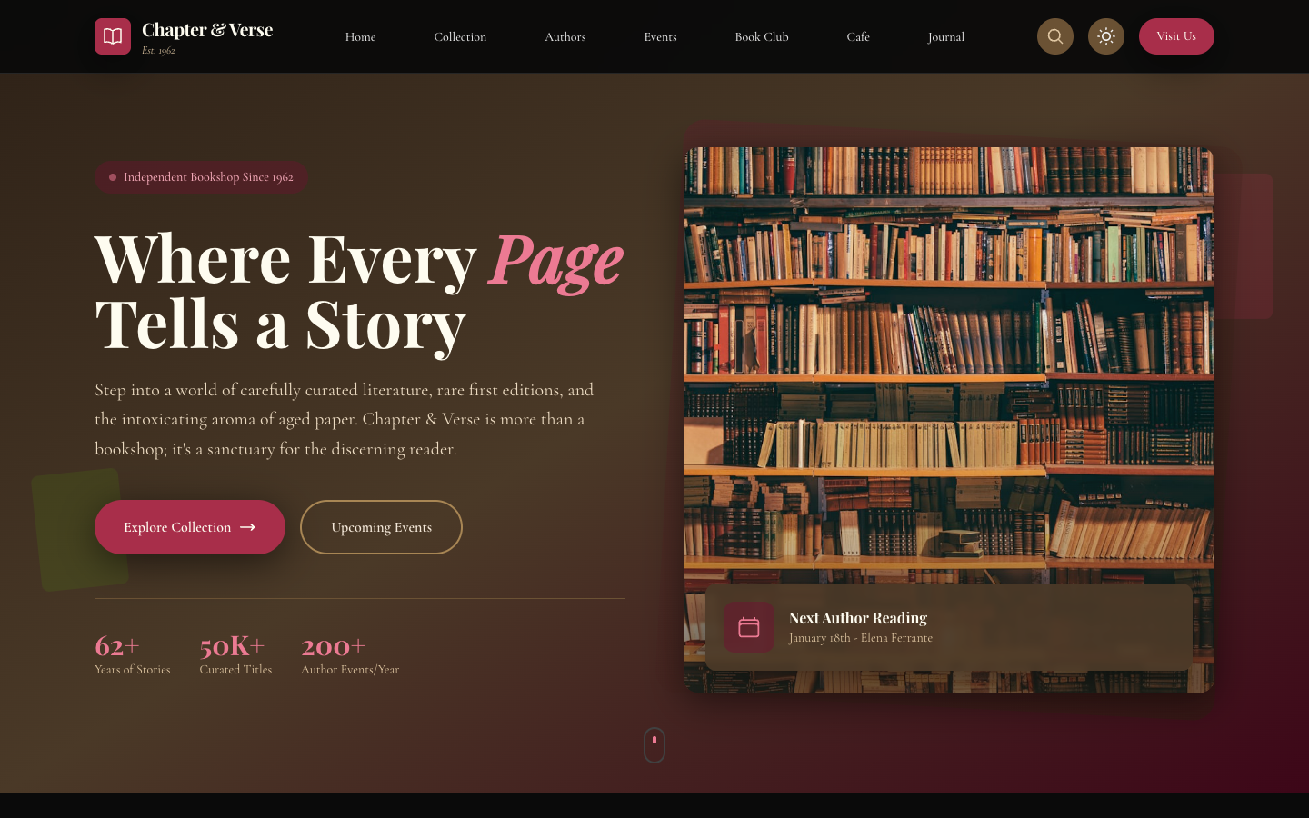 Bookstore Template Preview