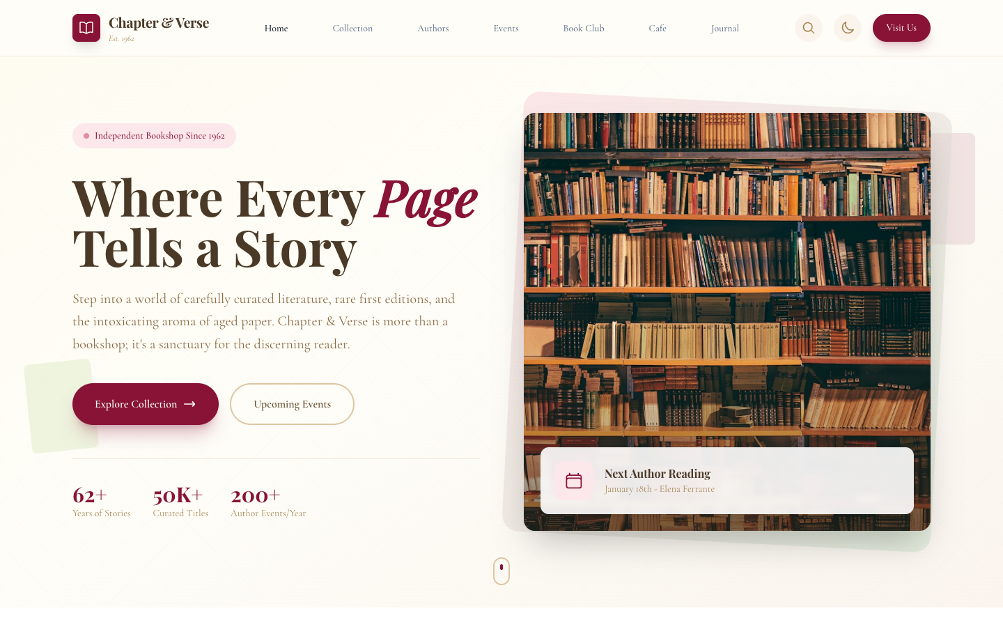 Bookstore Template Preview