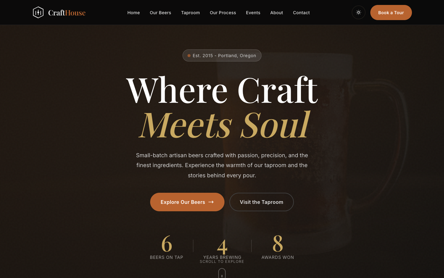 Brewery Template Preview