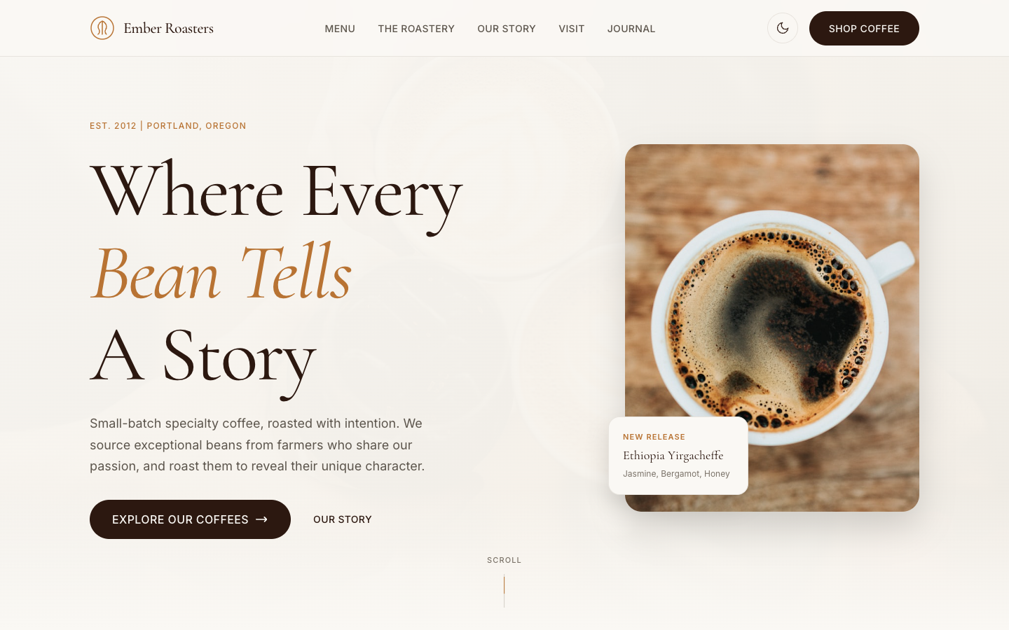 Coffee Template Preview