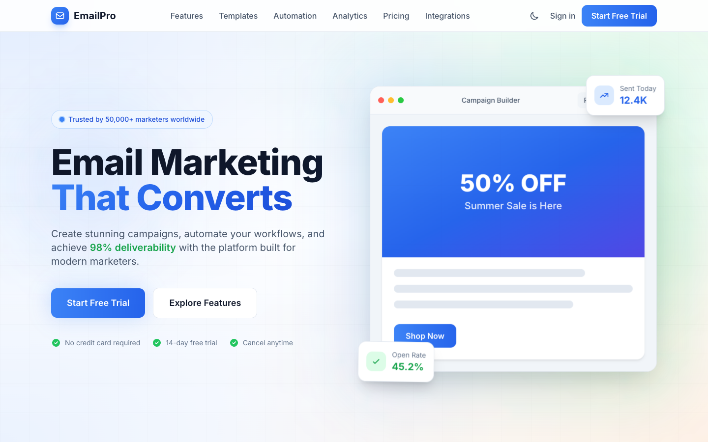 EmailPro Template Preview