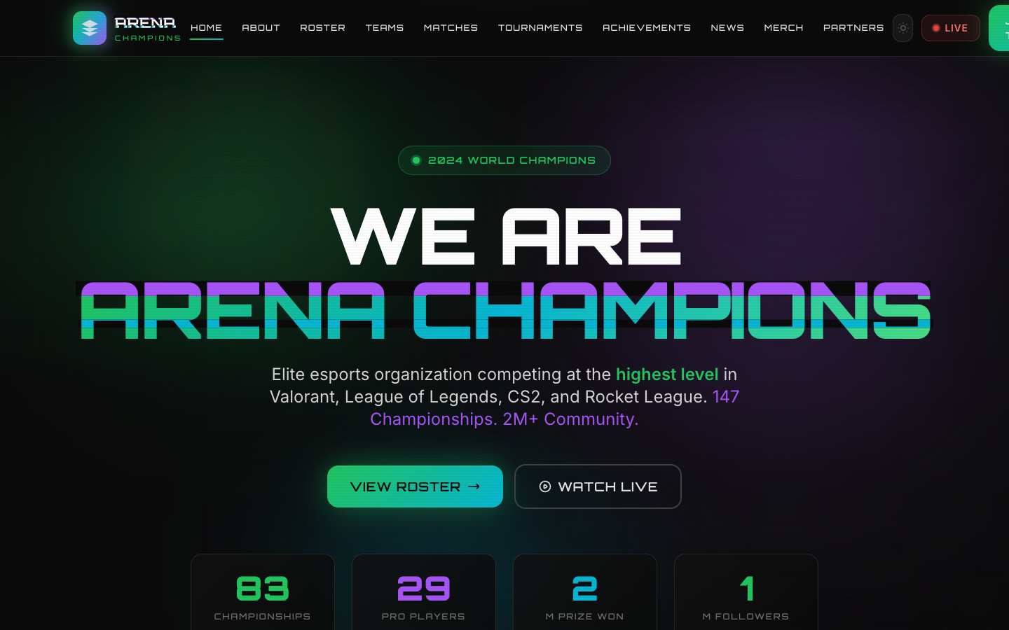 Esports Template Preview