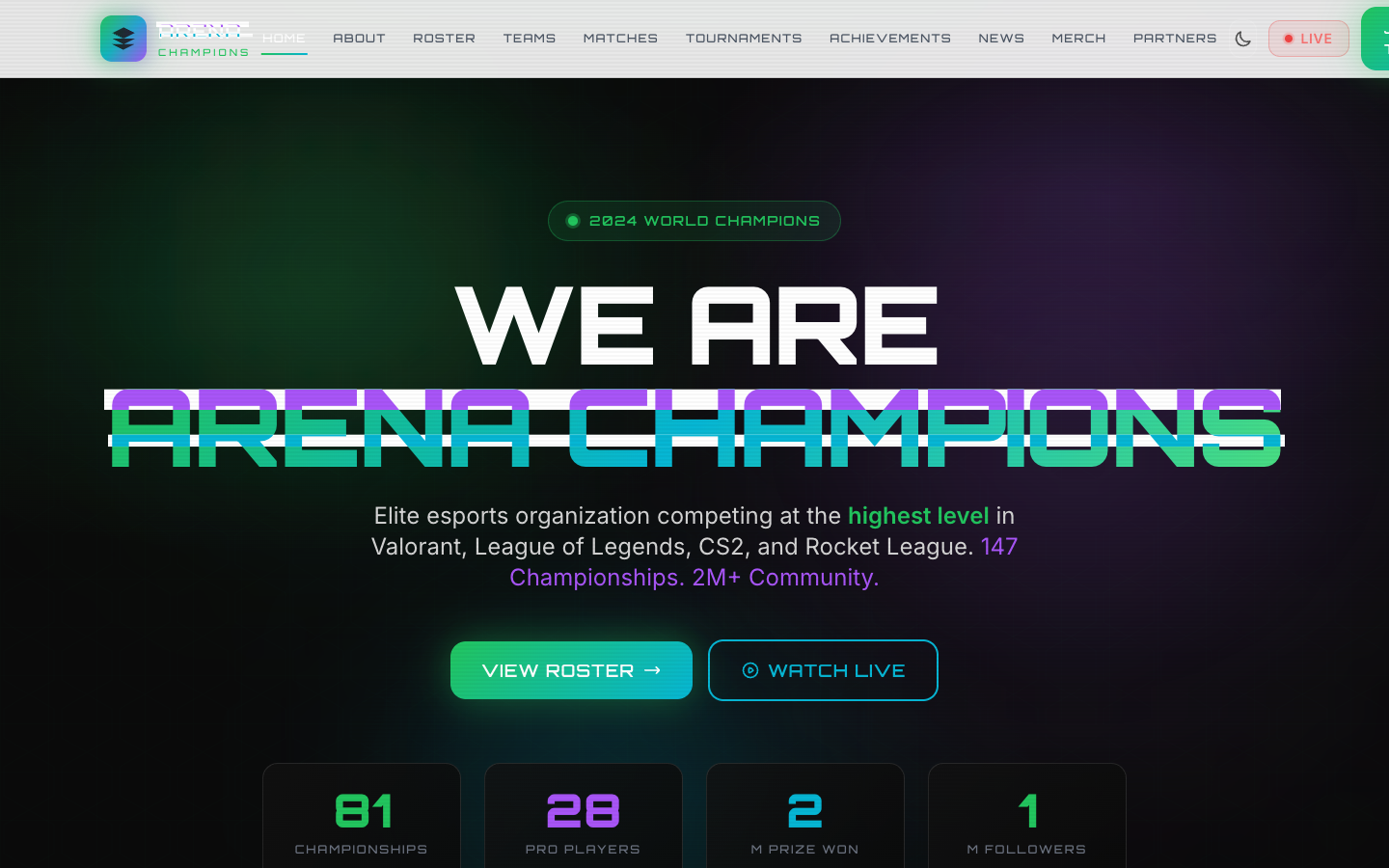 Esports Template Preview