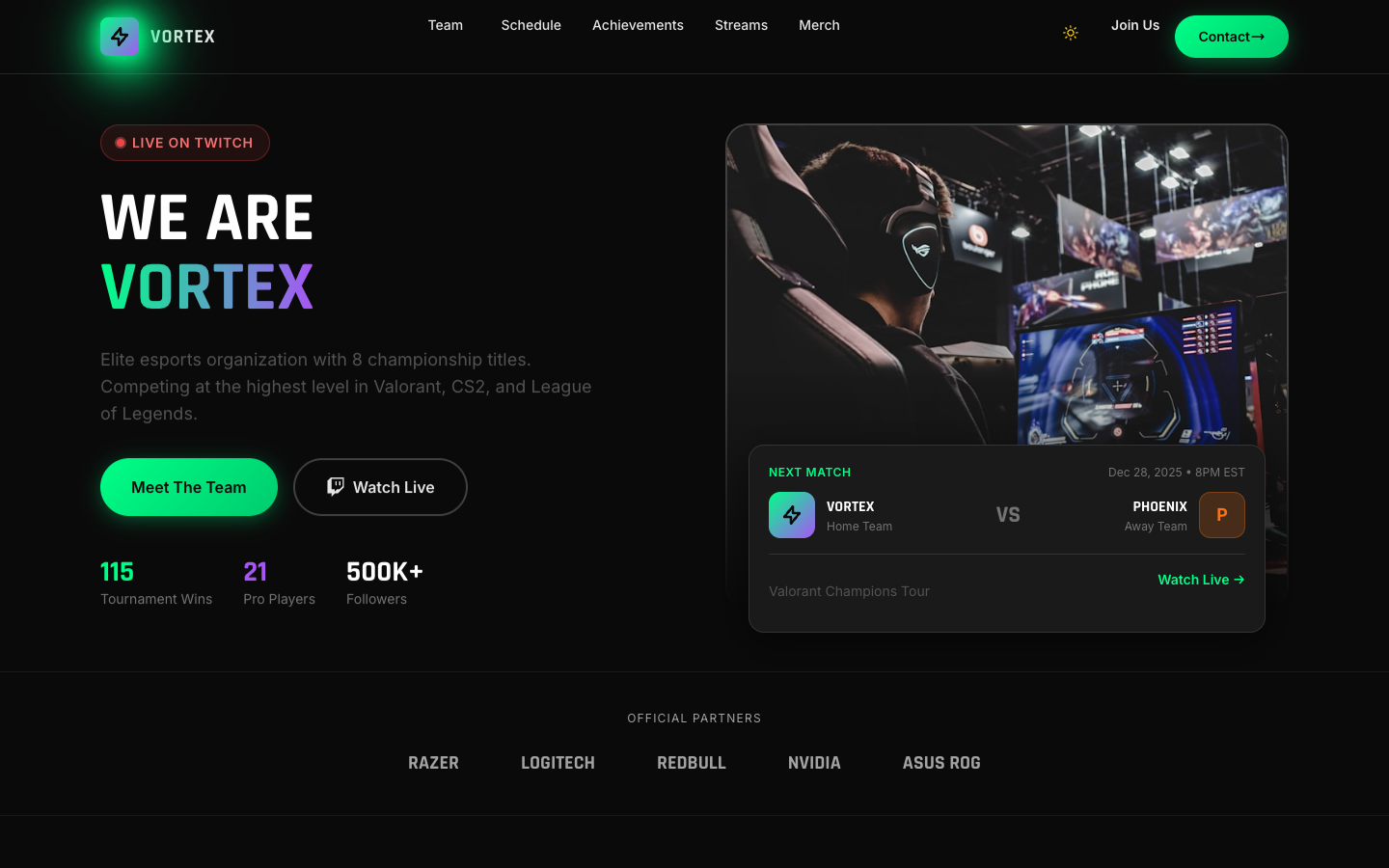 Gaming Template Preview