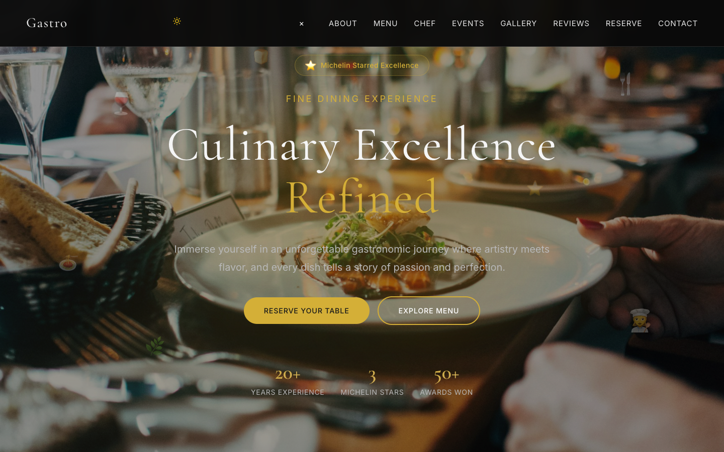 Gastro Template Preview