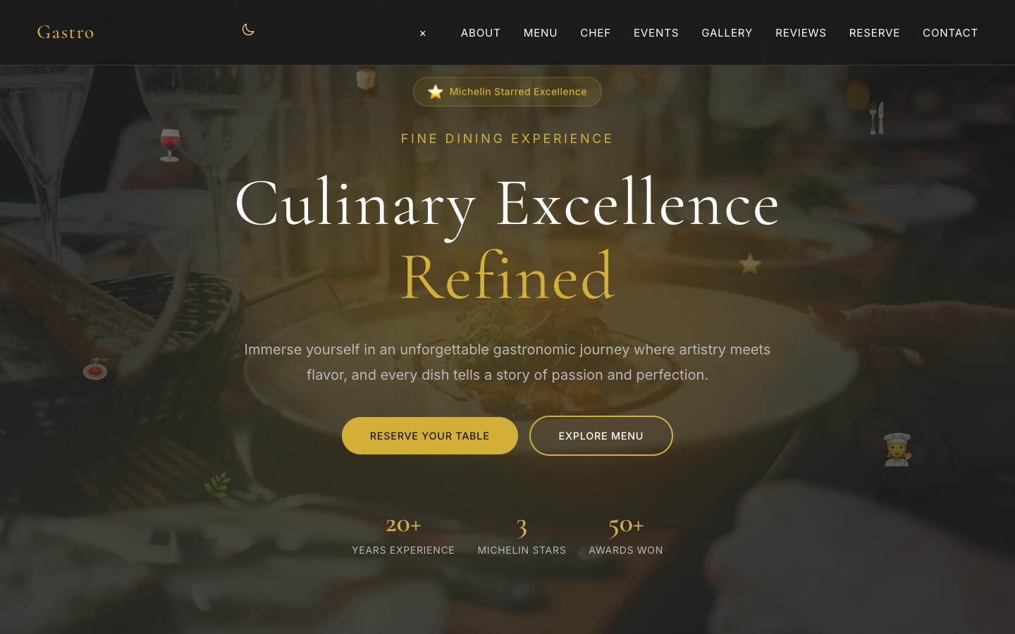 Gastro Template Preview