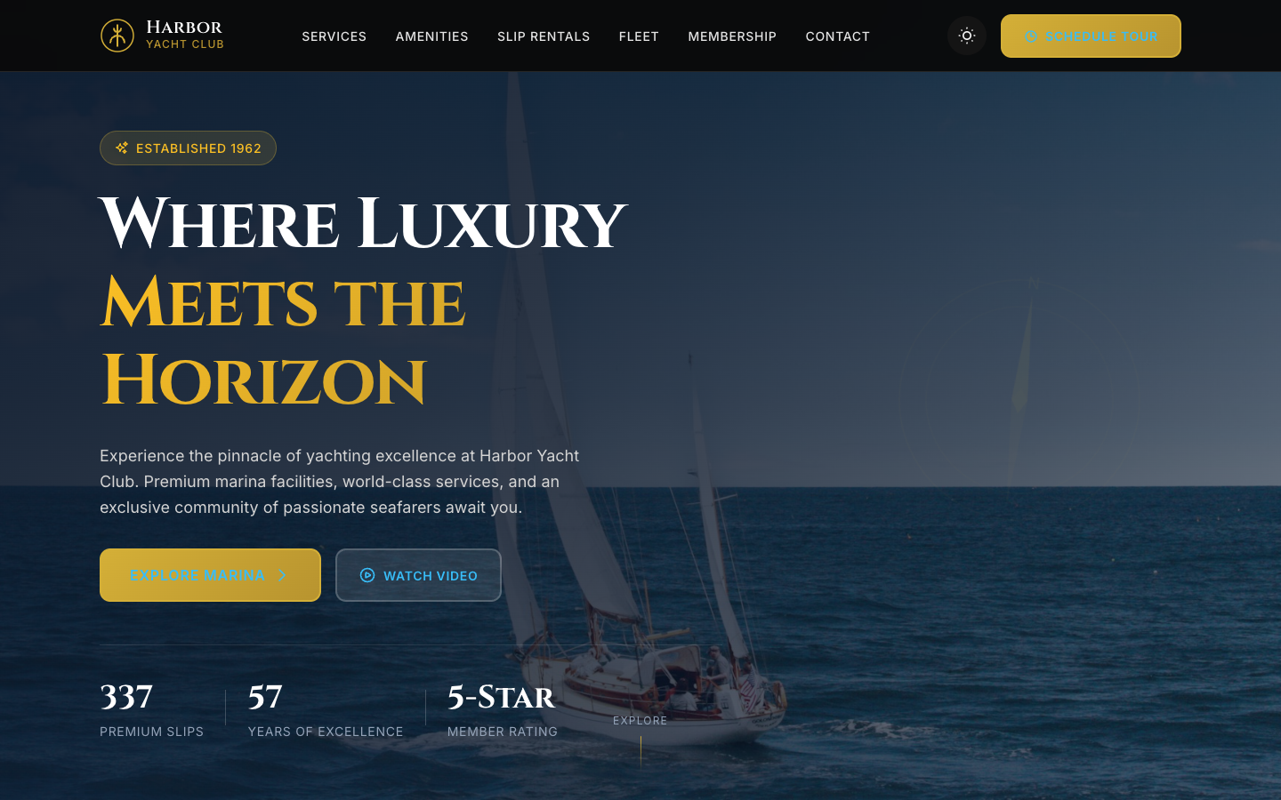 Marina Template Preview