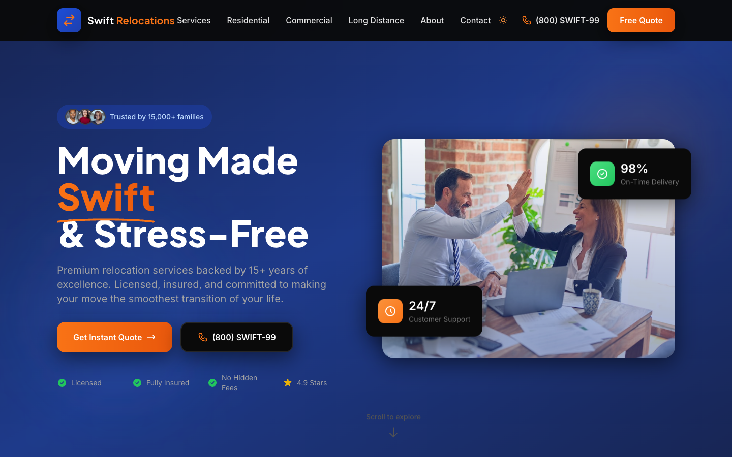 Moving Template Preview