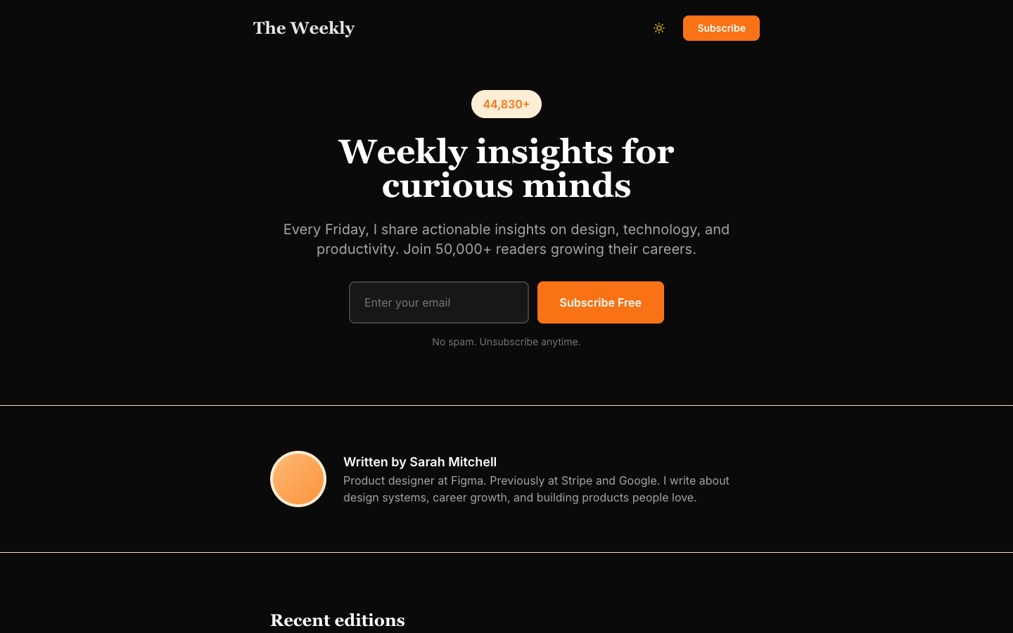 Newsletter Template Preview