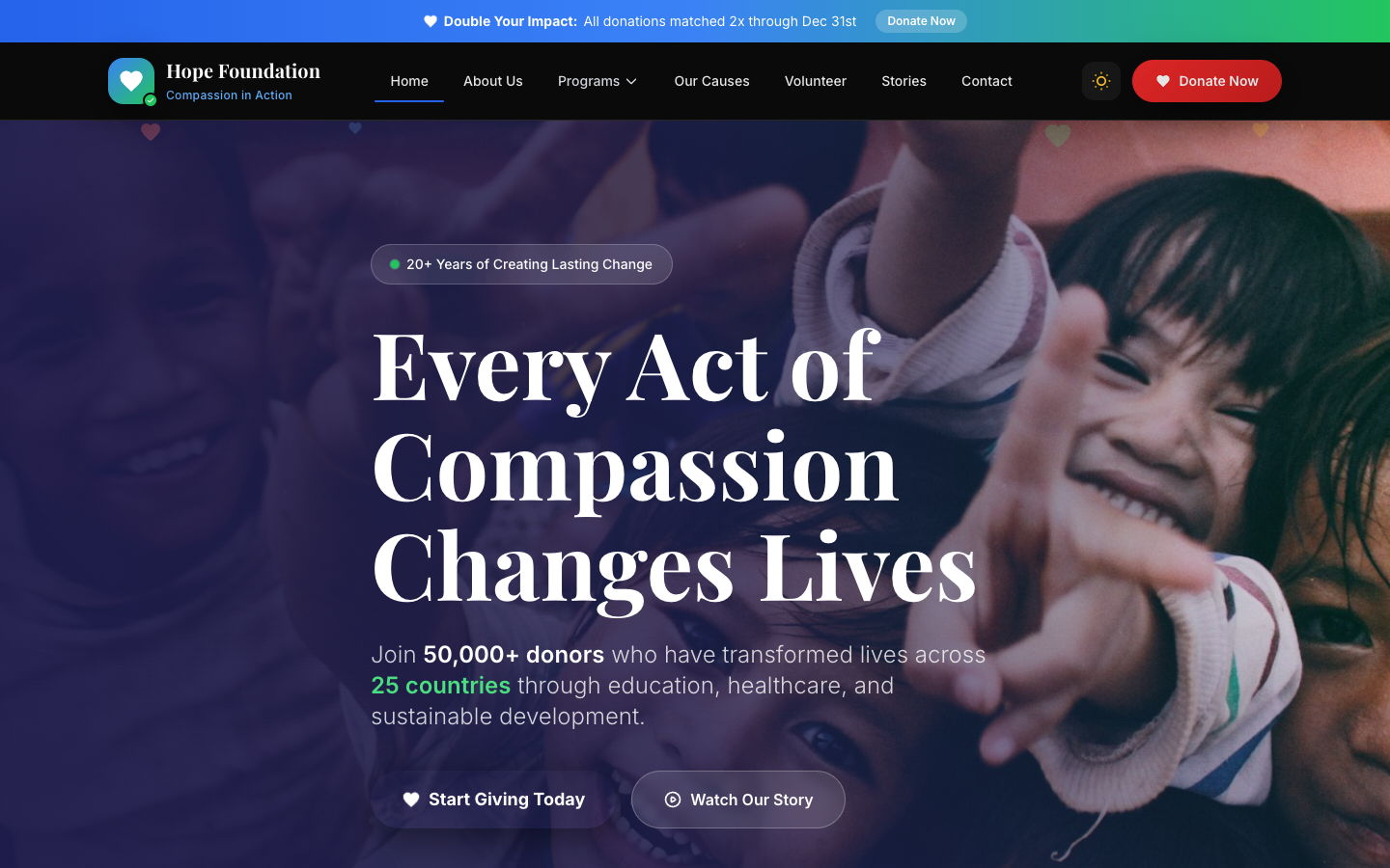 Nonprofit Template Preview