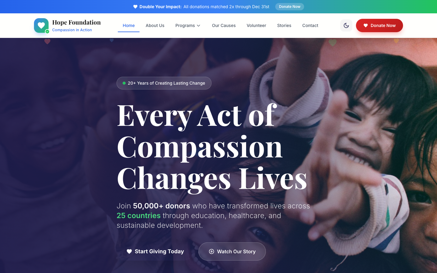 Nonprofit Template Preview