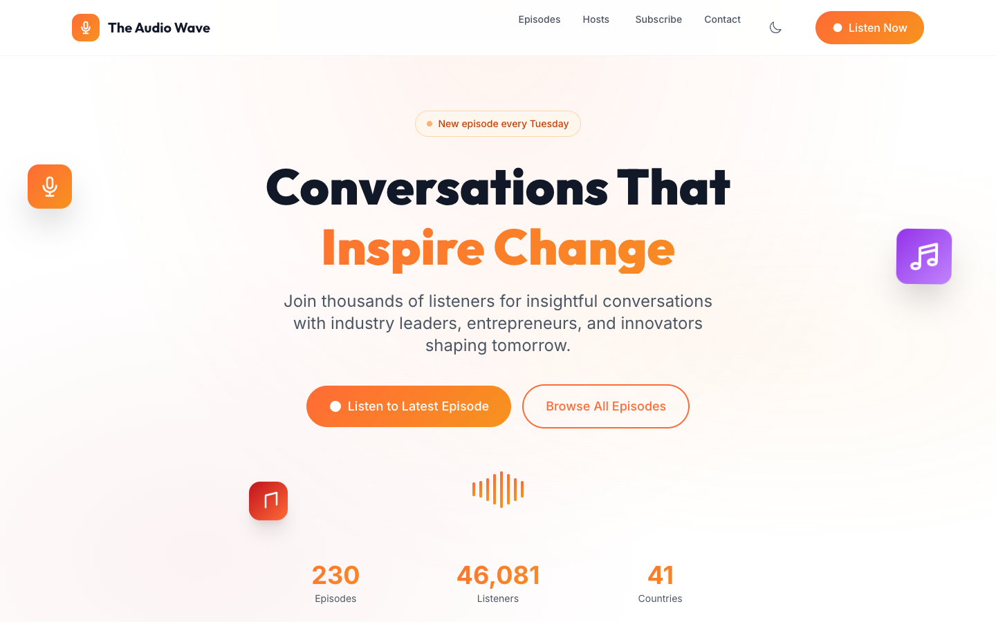 Podcast Template Preview