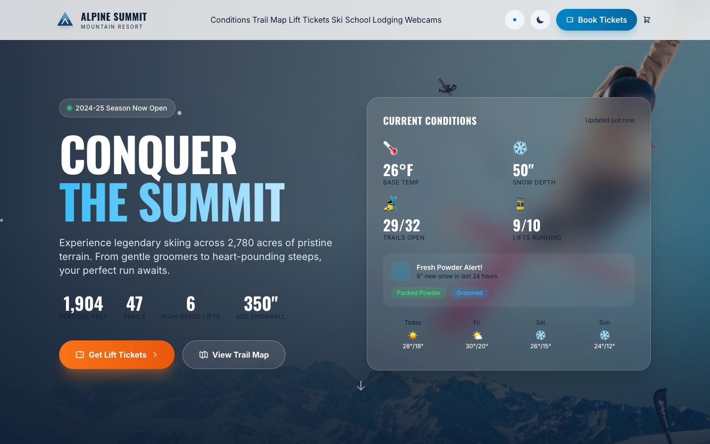 Ski Template Preview