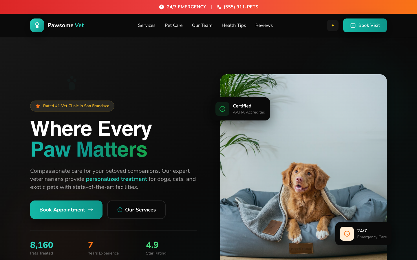 Vet Template Preview