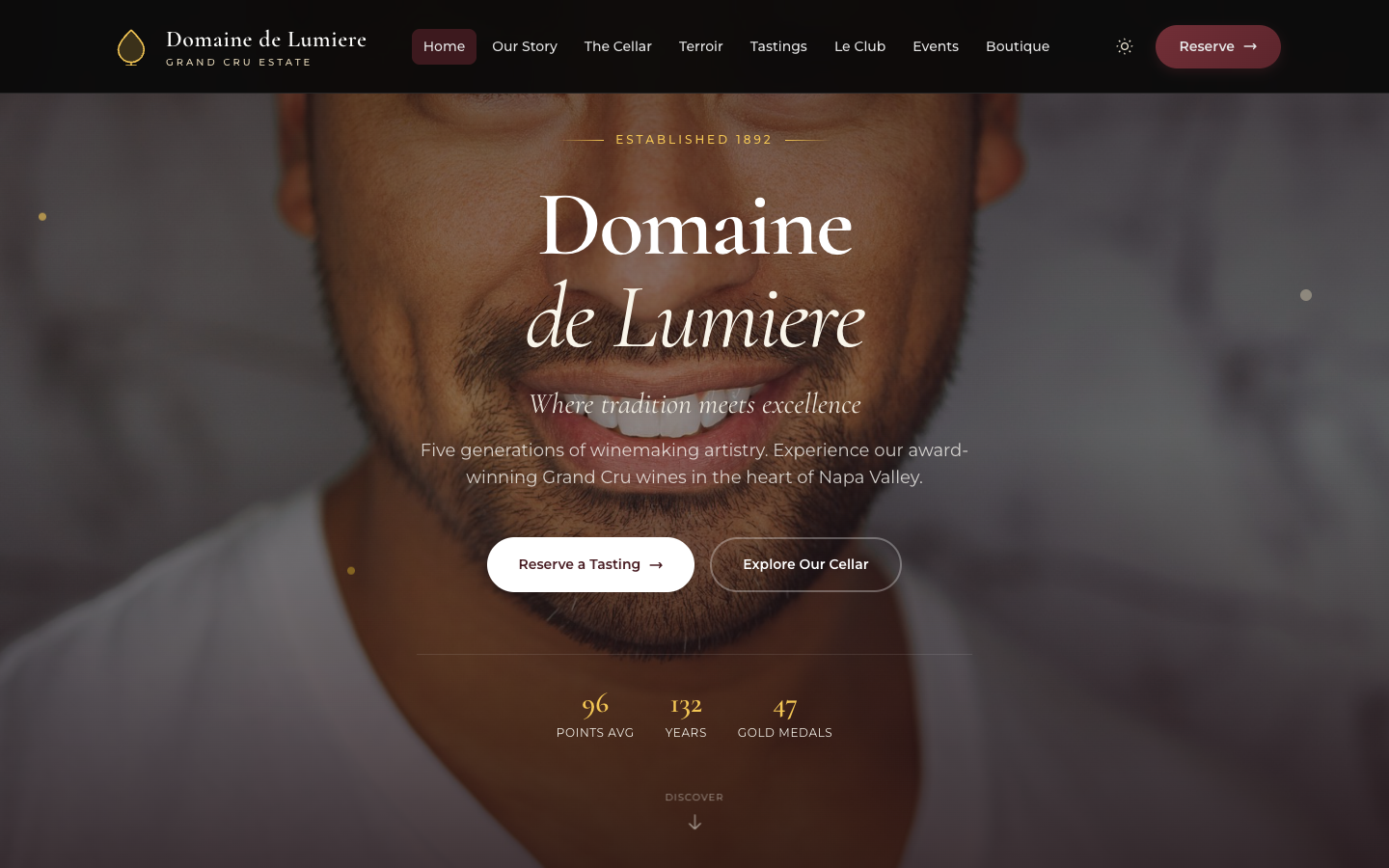 Vineyard Template Preview