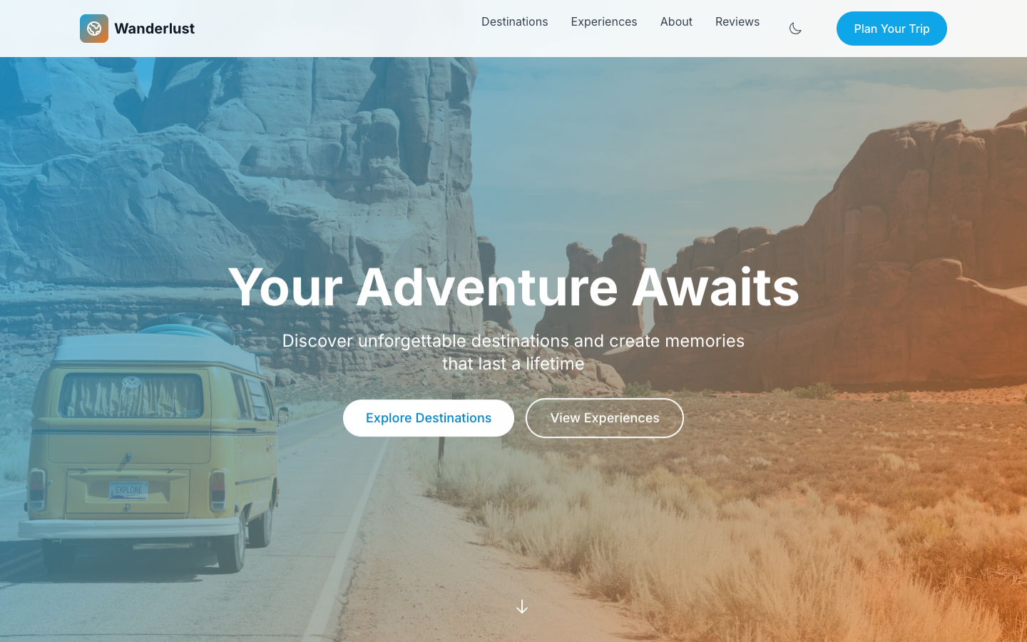 Wanderlust Template Preview