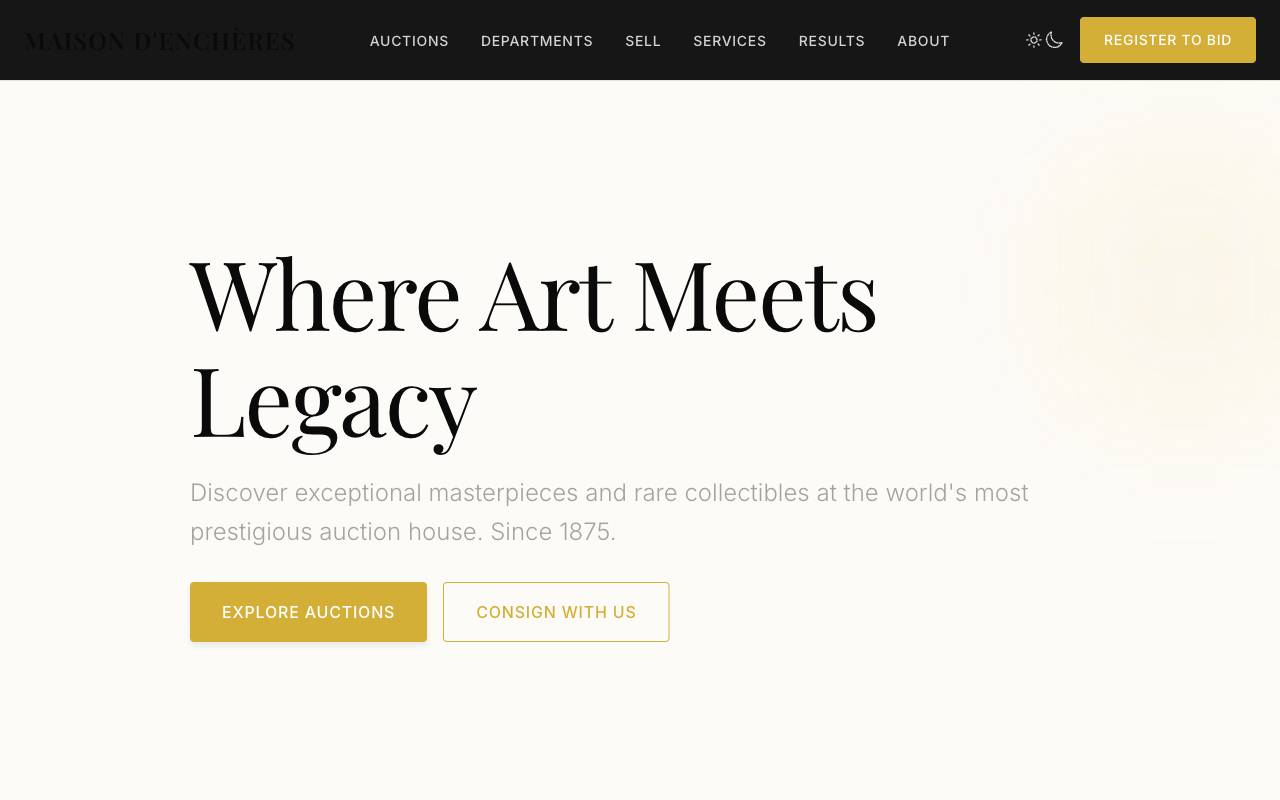 Auction Template Preview