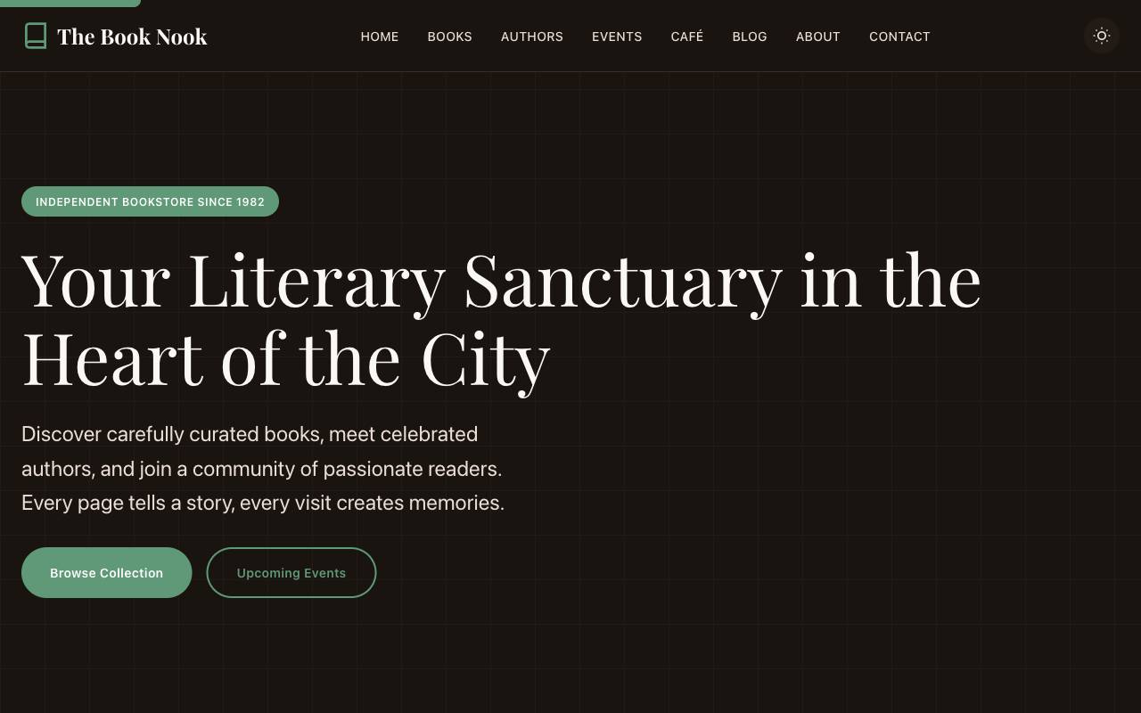 Bookstore Template Preview