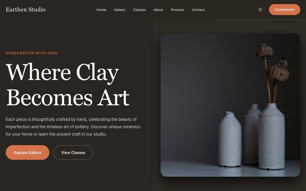 Ceramics Template Preview