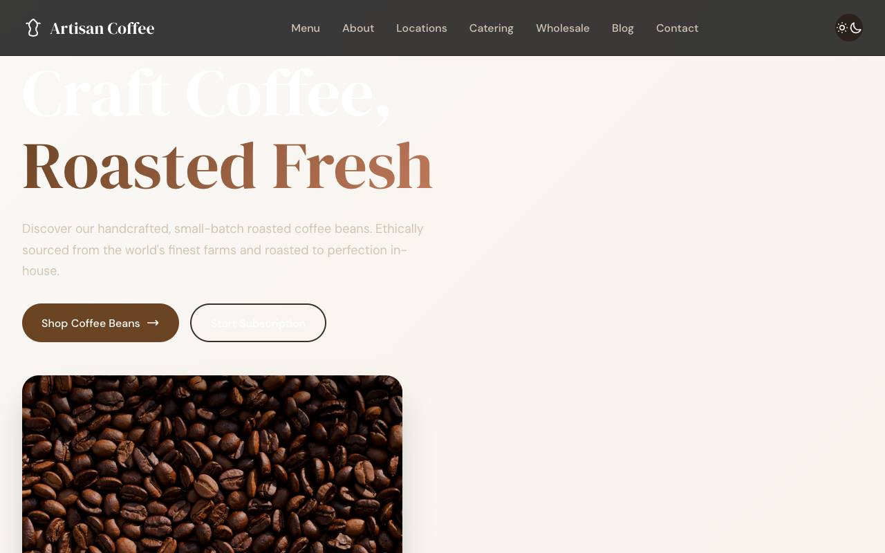 Coffee Template Preview