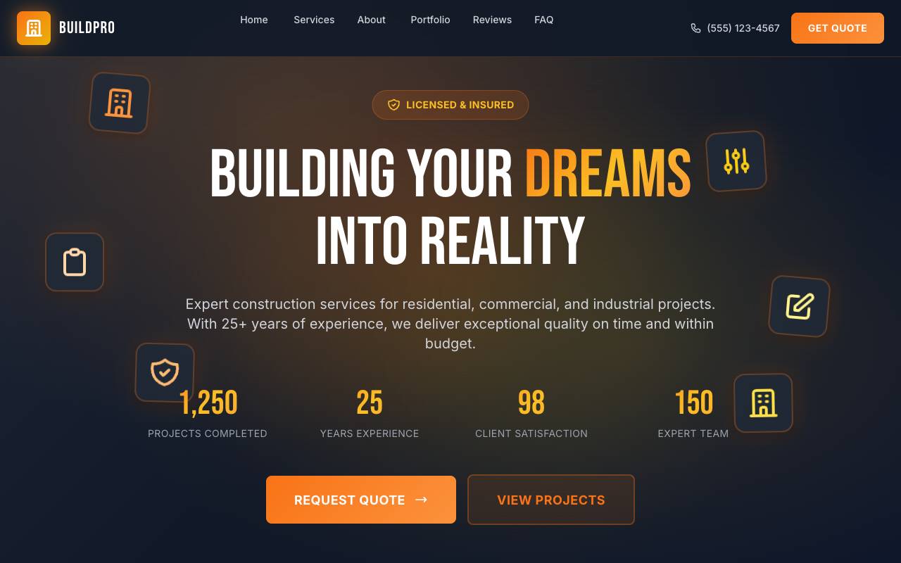 Construction Template Preview