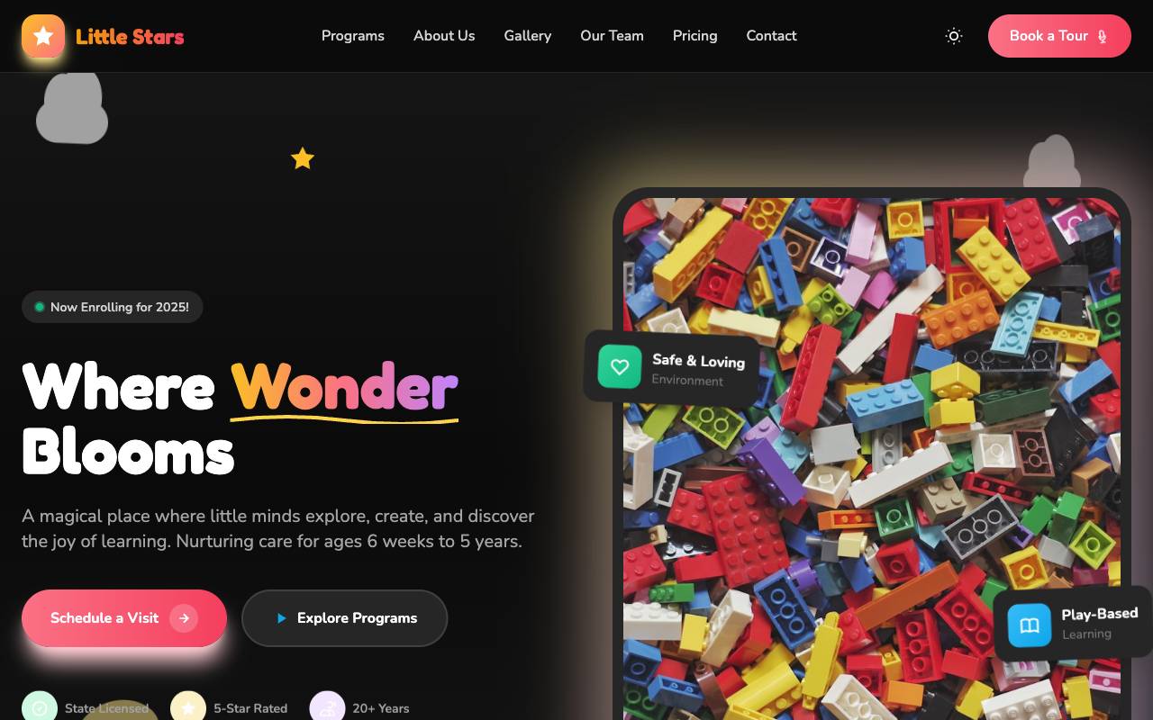 Daycare Template Preview