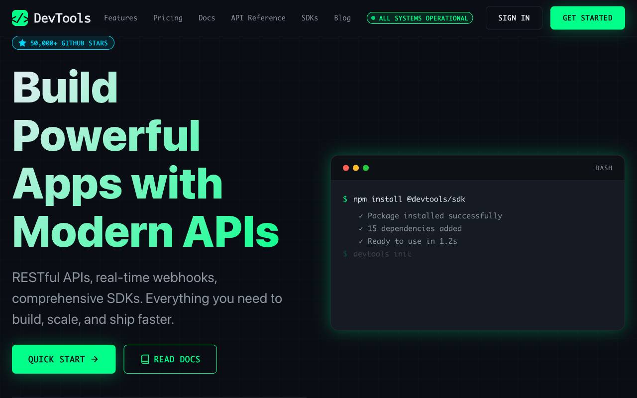 DevTools Template Preview
