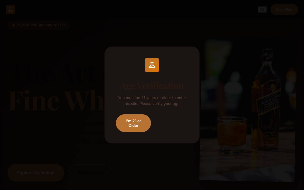 Distillery Template Preview