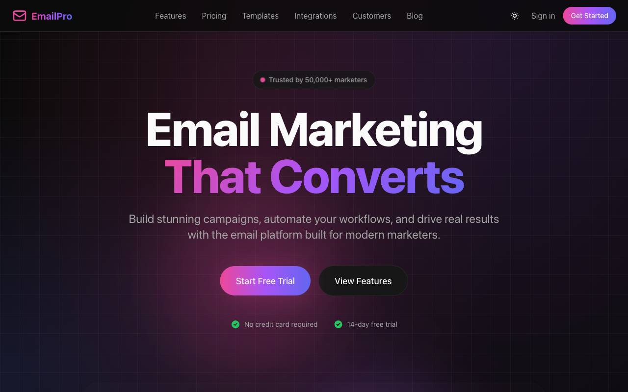 EmailPro Template Preview