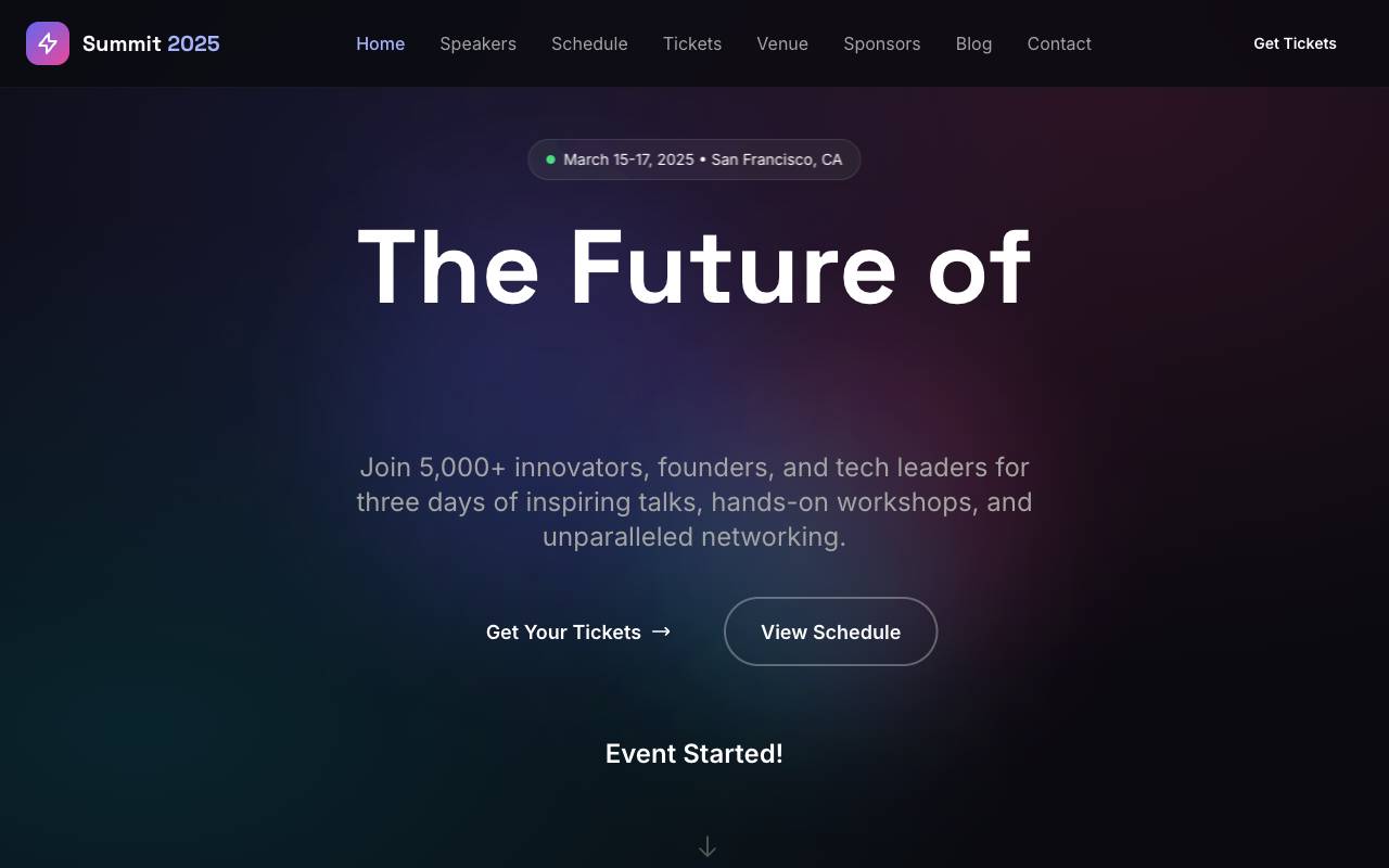 Event Template Preview