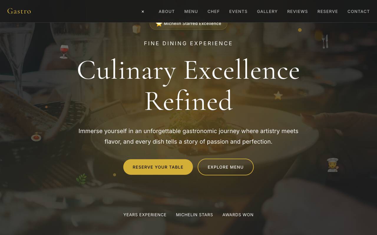 Gastro Template Preview