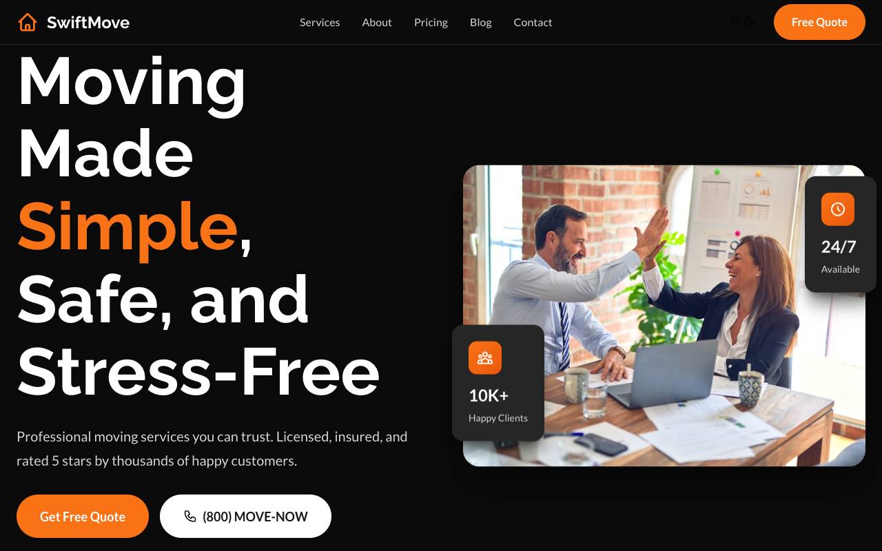 Moving Template Preview