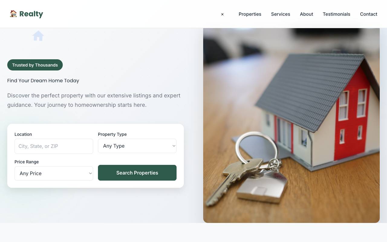 Realty Template Preview