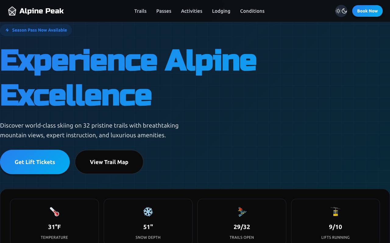 Ski Template Preview