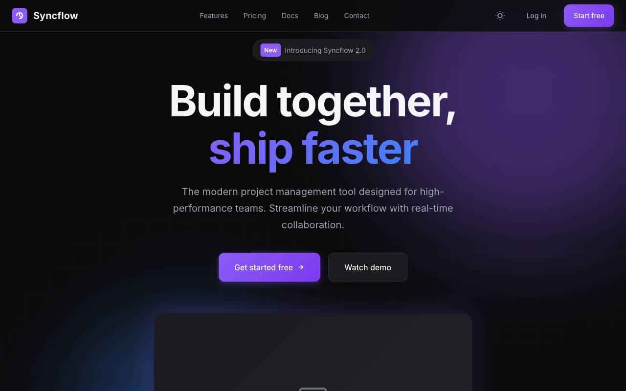 SyncFlow Template Preview