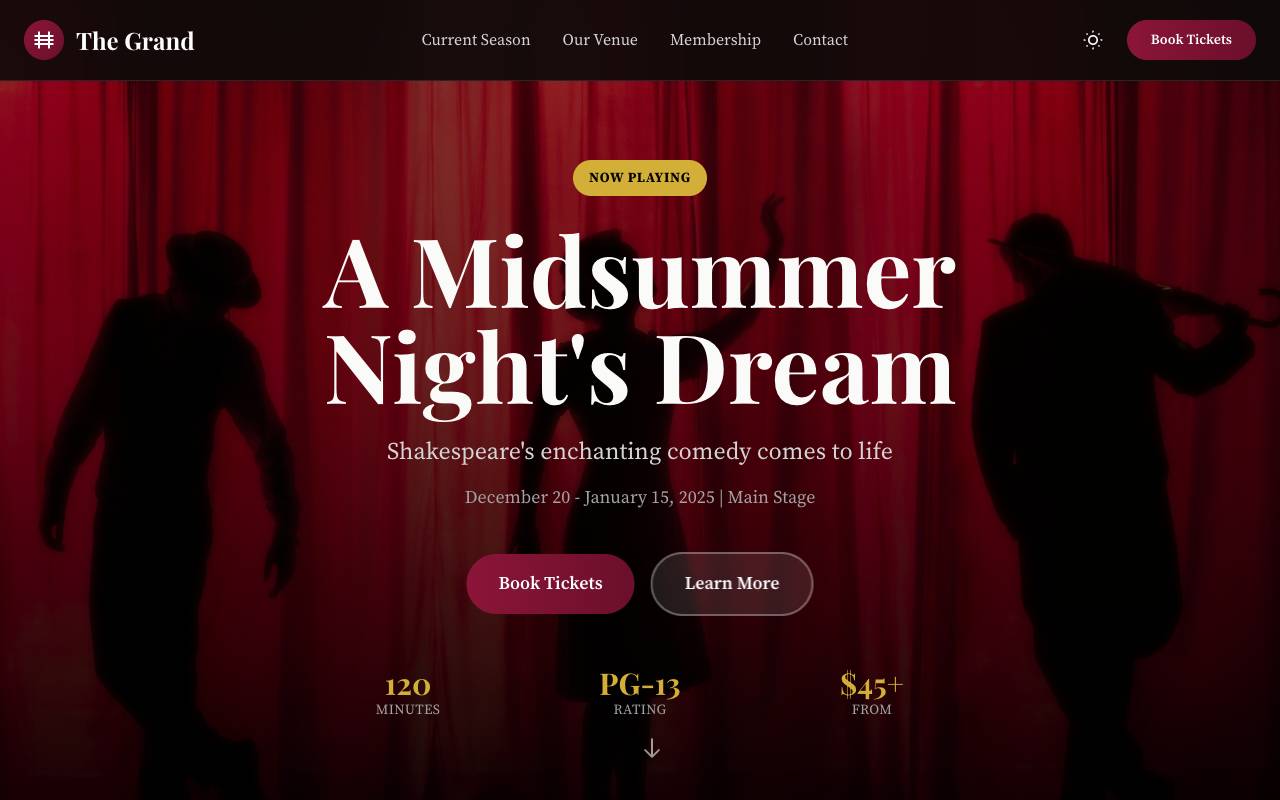 Theater Template Preview