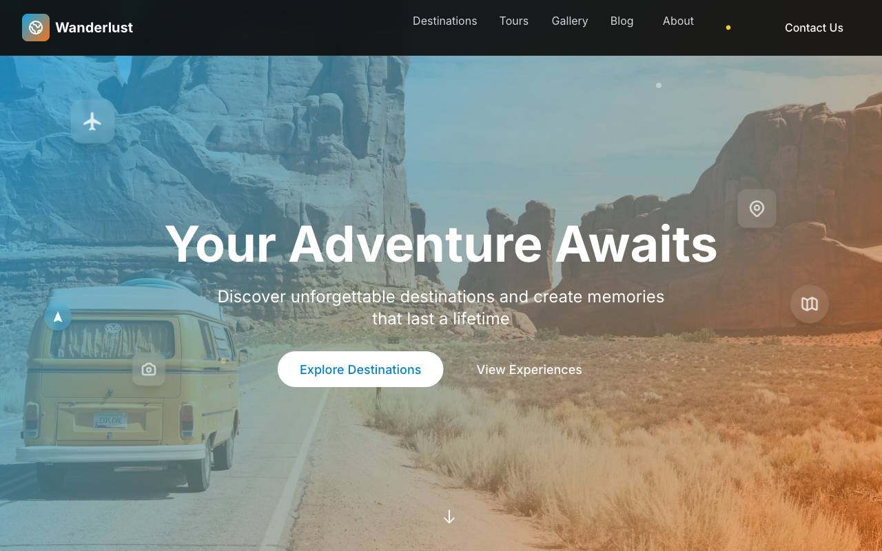 Wanderlust Template Preview