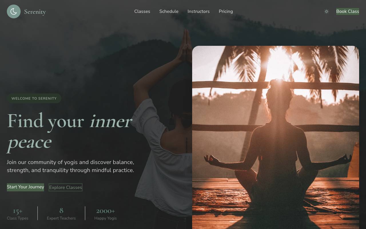 Yoga Template Preview